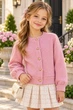 Кардиган Cozy Alpaca Kiddo розовый 146 см - изображение 1