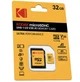 Карта пам'яті micro SD Kodak 32Gb U3 A1 class 10 + SD адаптер - изображение 1
