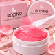 Гідрогелеві патчі для очей ROZINO PDRN Pink Caffeine Collagen з колагеном і кофеїном, 60 шт./30 пар - зображення 1