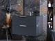 Тумба подвесная Status Aqua 80 Антрацит, с умывальником Aria Low 80 Black - изображение 3