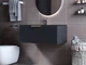 Тумба подвесная Status Vista 80 Антрацит, с умывальником Aria Low 80 Black - изображение 2