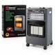 Газово-електричний інфрачервоний обігрівач Domotec MS-6607 2 в 1 4200/1200 Вт на коліщатках Темно-сірий - зображення 5