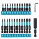Набор магнитных бит Torx Tamper (с отверстием) S2 25 мм и 50 мм (TT7–TT45, 25 предметов) под шуруповерт и гайковерт - изображение 1