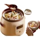 Электрическая мультиварка Bear, кастрюля из натуральной фиолетовой минеральной глины для супа, небольшой размер на 1-2 персоны, электрическая кастрюля для тушения, фиолетовая глиняная электрическая кастрюля для домашнего использования, кастрюля для пригот - зображення 1