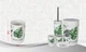 Набор аксессуаров для ванной комнаты Bathlux Green Leaves 71045 - изображение 4