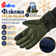 Зимові утеплені рукавички Solve KT6010201 із захистом кісточок, флісовою підкладкою та сенсорними пальцями, Олива, розмір XL - зображення 5