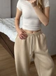 Женские oversize штаны на флисе / Бежевый 42-46 / BASED 0139760 - изображение 5