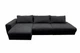 Диван угловой HF Спарк 3700х1850х720 мм Allure Premium Black (HF2120) - изображение 1