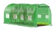 Садовая теплица 10 м² зеленая 4×2,5×2 м VOLSO VS04252-25 усиленный каркас армированная пленка 25 мм - изображение 4