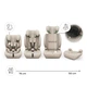 Автокрісло Kinderkraft Comfort Up 2 Plus i-Size 3-в-1 76-150 см бежеве - зображення 8