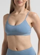 Безшовний топ в рубчик на тонких бретелях Giulia CAMI TOP RIB S/M Blue-faded denim - зображення 1