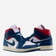 Женские кеды высокие Jordan 1 Mid BQ6472-146 39 (8US) 25 см Комбинированные (196604359566) - изображение 4
