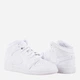 Подростковые высокие кеды для мальчика Jordan 1 Mid 554725-136 38 Белые (196149781617) - изображение 4