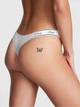 Набор трусиков танга женских хлопковых Victoria's Secret 291938704 XS 3 шт Серый/Розовый (1162844728) - изображение 4