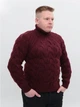 Свитер мужской бордовый шерстяной 230-658-10 M - изображение 5