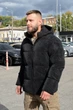 Чоловічий зимовий пуховик Riccardo П1Т Denim чорний М з біопухом та підкладкою Omni-Heat - зображення 3
