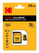 Карта памяти Kodak Micro SD 32GB Class 10 U1 V10 UHS-I TF Card microSDHC + адаптер SD - изображение 2