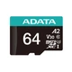 Карта пам'яті microSDXC ADATA Premier Pro 64 ГБ Class 10 UHS-I U3 V30 до 100 МБ/с з SD-адаптером - изображение 1