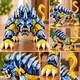Ігрова фігурка динозавра Dinofroz Smilodon Lunaris – колекційна іграшка, фантастичний бойовий звір, шаблезубий тигр з бронею - изображение 3