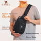 Сумка CAMEL для спорту на свіжому повітрі, унісекс, невелика сумка для фітнесу через плече, повсякденна сумка-мессенджер, велосипедна сумка, 173BAB5009B чорного кольору - зображення 5