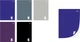 Набір блокнотів Interdruk One Color в клітинку A6 50 сторінок 20 шт (5902277351159) - зображення 2