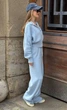 Костюм вязаный утепленный женский ELFBERG QS-1369 42-46 Голубой (2000001100431_ELF) - изображение 6