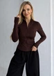 Спортивная кофта женская ELFBERG AR-1697 46 Шоколадная (2000001010716_ELF) - изображение 1