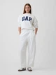 Спортивные штаны на флисе женские GAP 132196517 L Белые (1163024572) - изображение 3