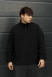 Мужская олимпийка Стаф черная на флисе с логотипом Staff kt logo black fleece M (408669) - изображение 1