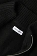 В'язаний чоловічий кардиган чорний Jack&Jones Soho Ollie на блискавці 3XL (300534-black-14129) - изображение 5