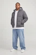 Чоловіча куртка-пуховик сіра Jack&Jones Galaxy 5XL (100402-gray-14058) - изображение 2
