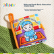 Развивающие игрушки для малышей Jollybaby (3-18 месяцев), тканевая книжка с жевательными элементами, прочный 3D-набор для развития новорожденных. - изображение 5