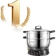 Електрична пароварка CHIGO, електричний вок, багатофункціональна каструля, електрична гаряча каструля, електрична каструля для приготування їжі, тушкування, приготування на пару, варіння, смаження та смаження в помешканні, універсальна електрична гаряча к - зображення 3
