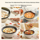 Midea Electric Wok, електрична плита, електрична пароварка, побутова електрична гаряча каструля, електрична каструля для приготування їжі, багатофункціональна невелика електрична каструля об'ємом 4 л для смаження, тушкування, приготування локшини, універс - изображение 3