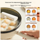 Midea Electric Wok, електрична плита, електрична пароварка, побутова електрична гаряча каструля, електрична каструля для приготування їжі, багатофункціональна невелика електрична каструля об'ємом 4 л для смаження, тушкування, приготування локшини, універс - изображение 5