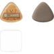 Спонж для макияжа Everbab Aibella Raw Chocolate Croissant Triangle Cushion Puff, размер L, 2 штуки, двойного назначения (для влажного и сухого нанесения). - изображение 3