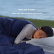 Luolai Home Textiles Aerospace Deep Sleep Quilt, бавовна 60-х років, антибактеріальна, яку можна прати, весняно-осіння тепла ковдра, синього кольору - зображення 4