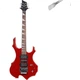 Электрогитара Minsine Flame Red/flame уникальной формы, профессиональная электрогитара с двойным тремоло для взрослых, подходит для начинающих. - изображение 2