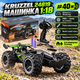 Радиоуправляемая машинка Kruzzel 24819 1:18 15 км/ч 2.4 ГГц аккумулятор 500 мА·ч 4 амортизатора резиновые колеса дальность 40 м 2 батареи многоцветная - изображение 1