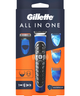 Набір для гоління Gillette fusion proglide styler стайлер і 1 шт касета і 3 шт Насадки для моделювання бороди (7702018273386) - изображение 1