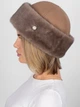Шапка женская VILSS Cashmere/Mink Bra VL-2248-33-ASH-mv2-M 56-58 Бежевая (ROZ6501064524) - изображение 4