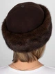 Шапка женская VILSS Cashmere/Mink Bra VL-2248-116-CHOC-MV2-M 56-58 Коричневая (ROZ6501064525) - изображение 5