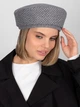 Шапка женская VILSS Strass Dolcezza Arco VL-2242-38-ds27-L 58-59 Серая (ROZ6501064535) - изображение 3