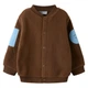 Флисовая толстовка Name it Elian, цвет коричневый, размер 104 (263.13264150.PINE) - изображение 1
