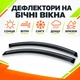 Дефлектори бічних вікон Volkswagen Lupo Фольксваген Лупо вітровики 2шт - зображення 2