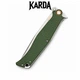 Ніж складаний KARDA VORON J324 Green micarta - зображення 3