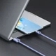 Кабель Baseus Crystal Shine Series USB to Type-C 100W 20V/5A 1.2m Purple - зображення 6