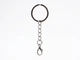 Кільце для ключів 25 мм з ланцюжком та карабіном Metal Keychain Ring з затискачем - изображение 2