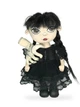 Авторская текстильная кукла для девочек ручной работы интерьерная Wednesday Addams Венздей 24см - изображение 2