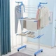 Сушилка для вещей Складная сушилка для белья Garment Rack With Wheels - изображение 3